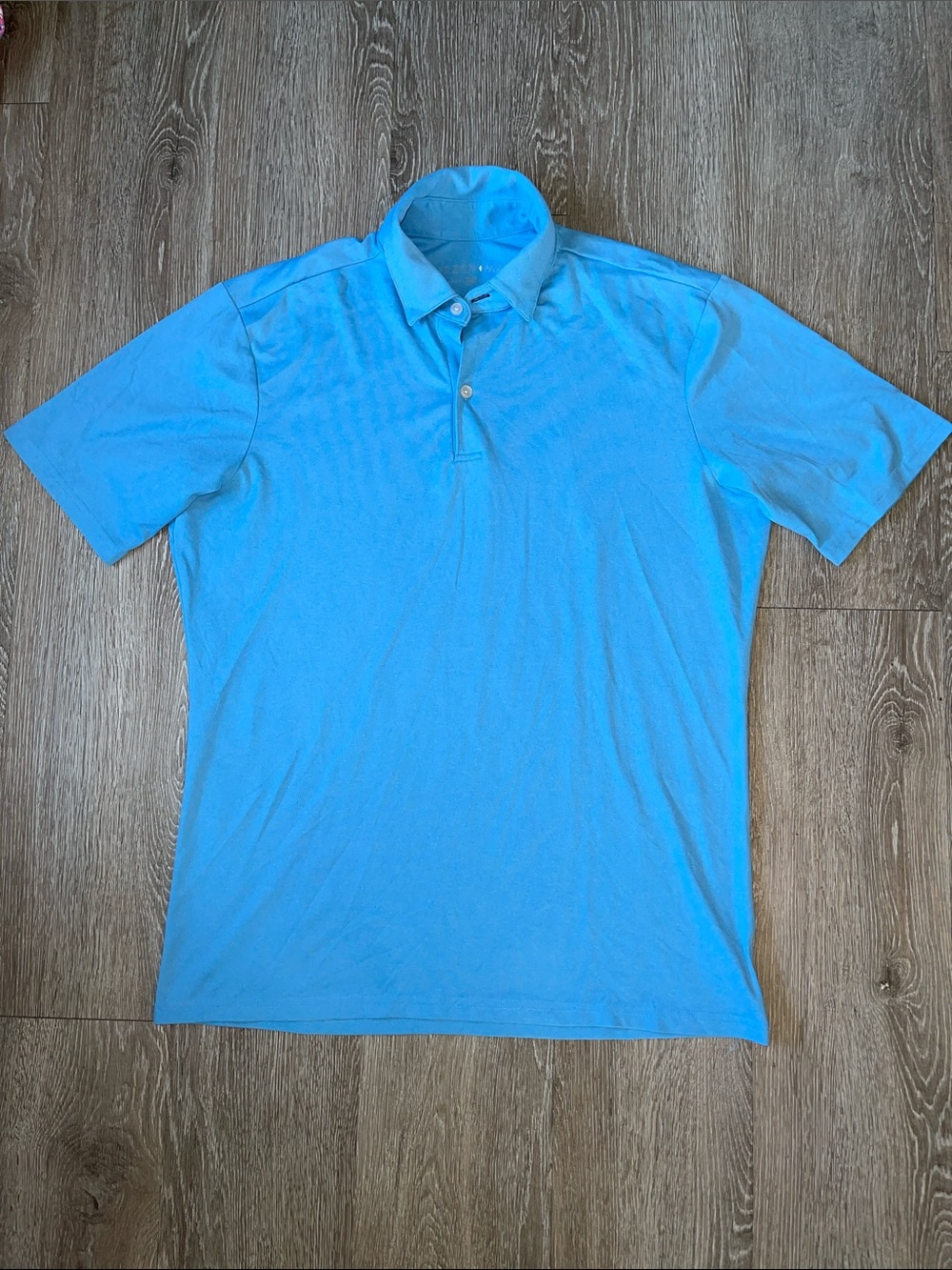 Mizzen and Main mens polo performance light  blue golf size large